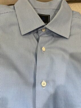 David Donahue Classic Fit Men's Dress Shirt 100% Cotton Size 17 32/33